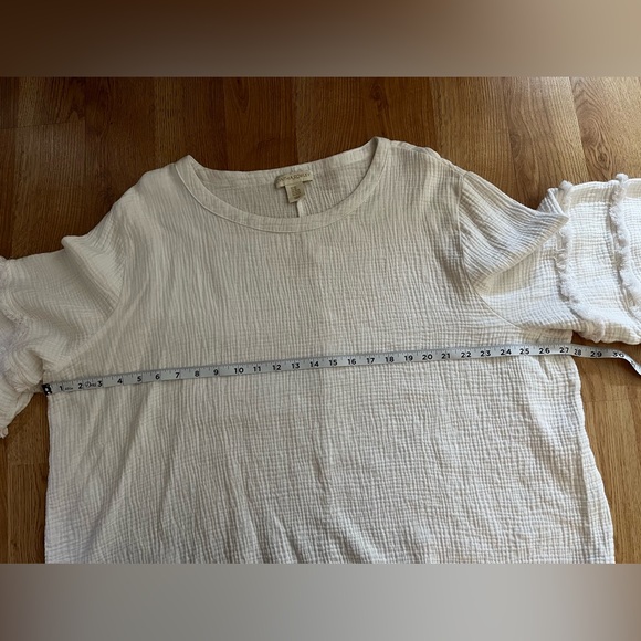 Cynthia Rowley White Cotton Boho Top - Picture 4 of 9